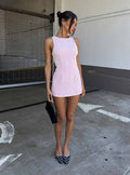 Yumiko Romper Pink Check