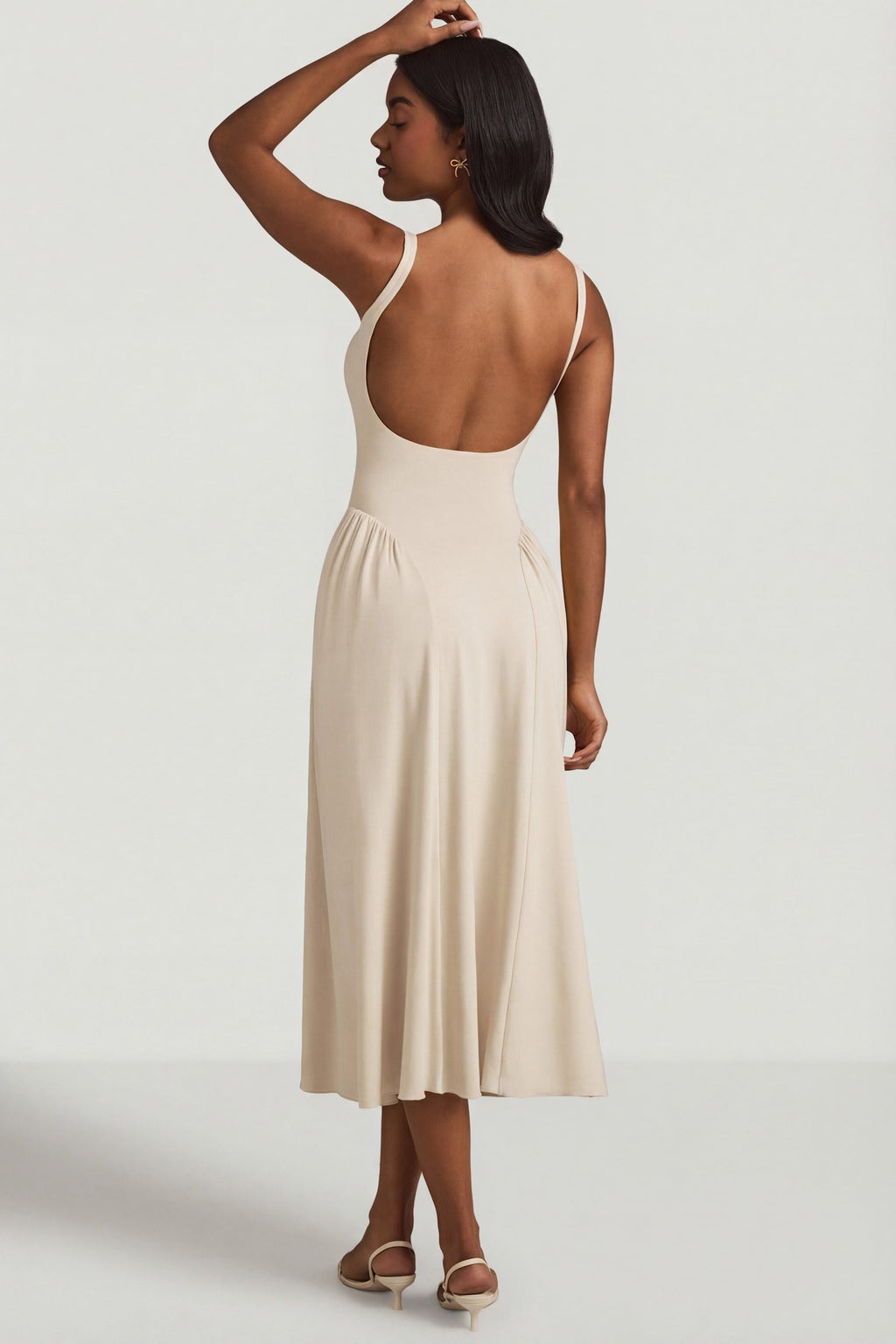 Modal A-Line Midaxi Dress in Ivory