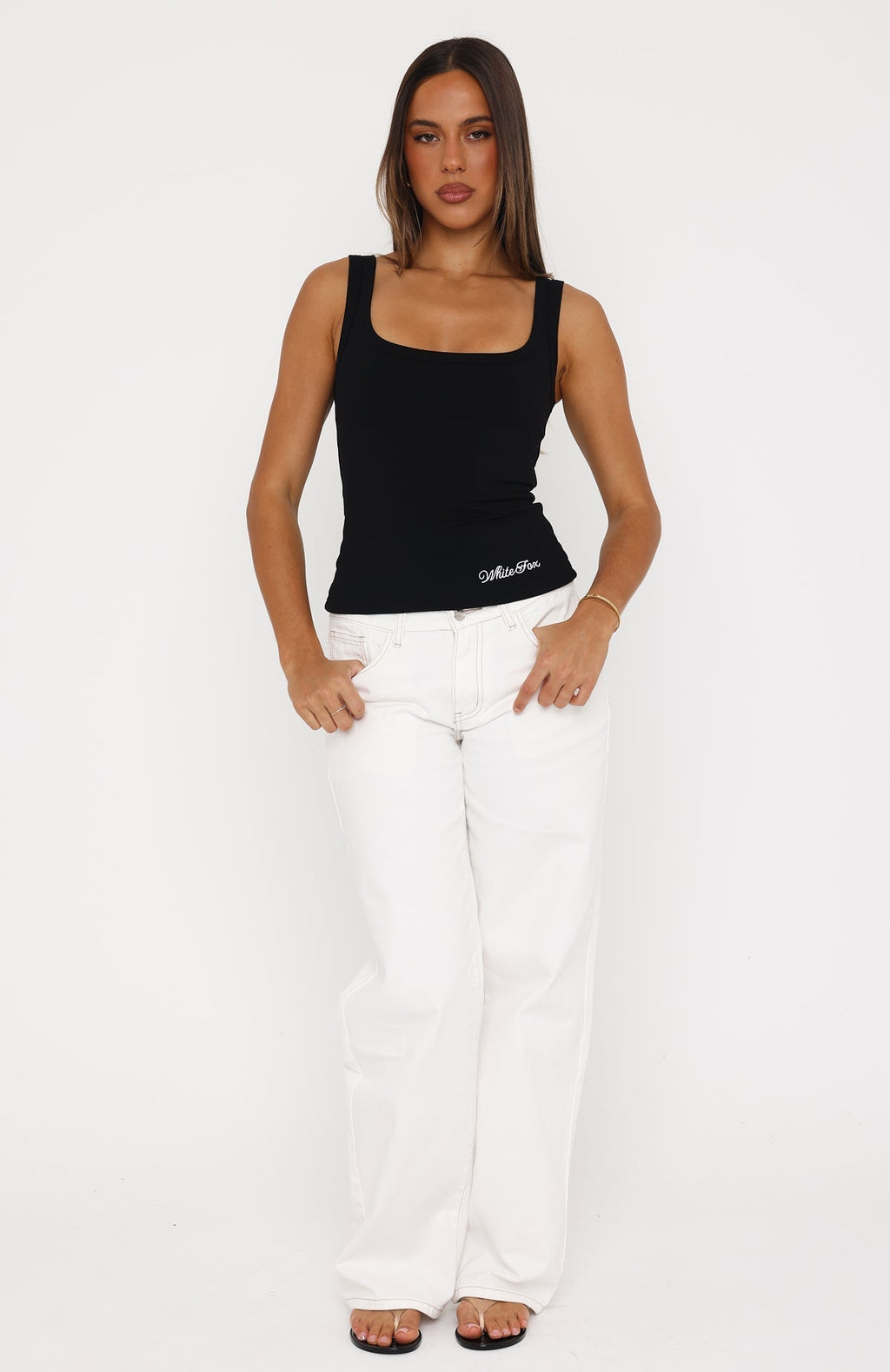 Taking Risks Tank Top Black