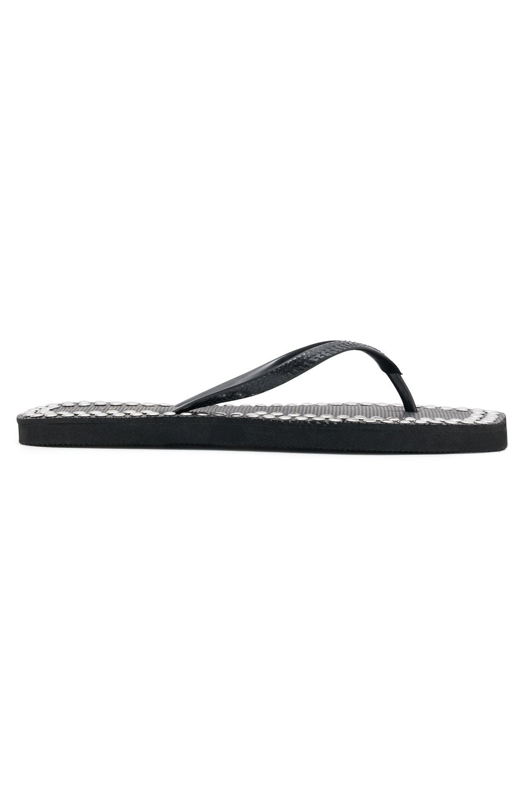 Eyre Studded Thong Sandals Black