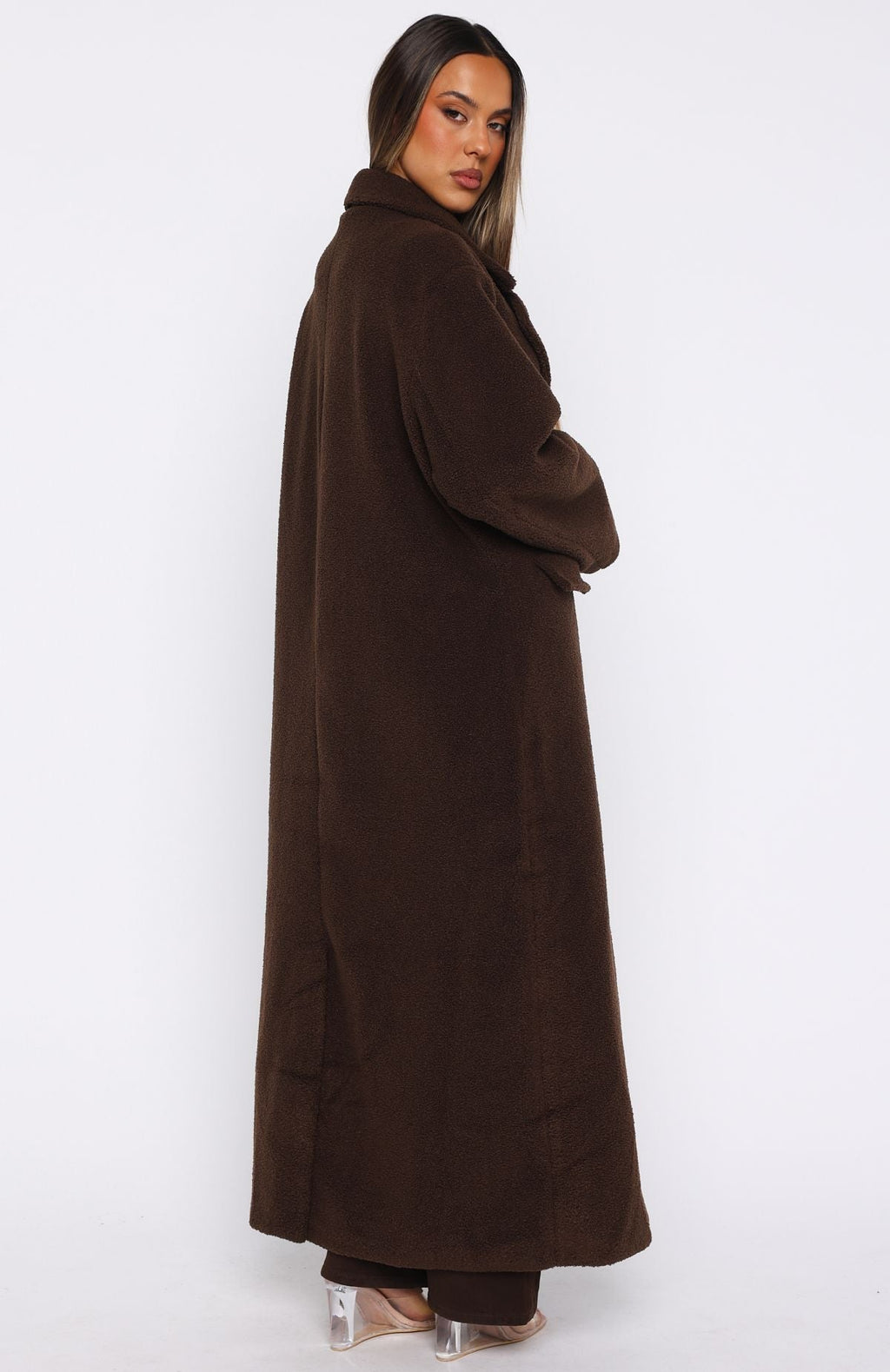 Got To Go Teddy Coat Coffee