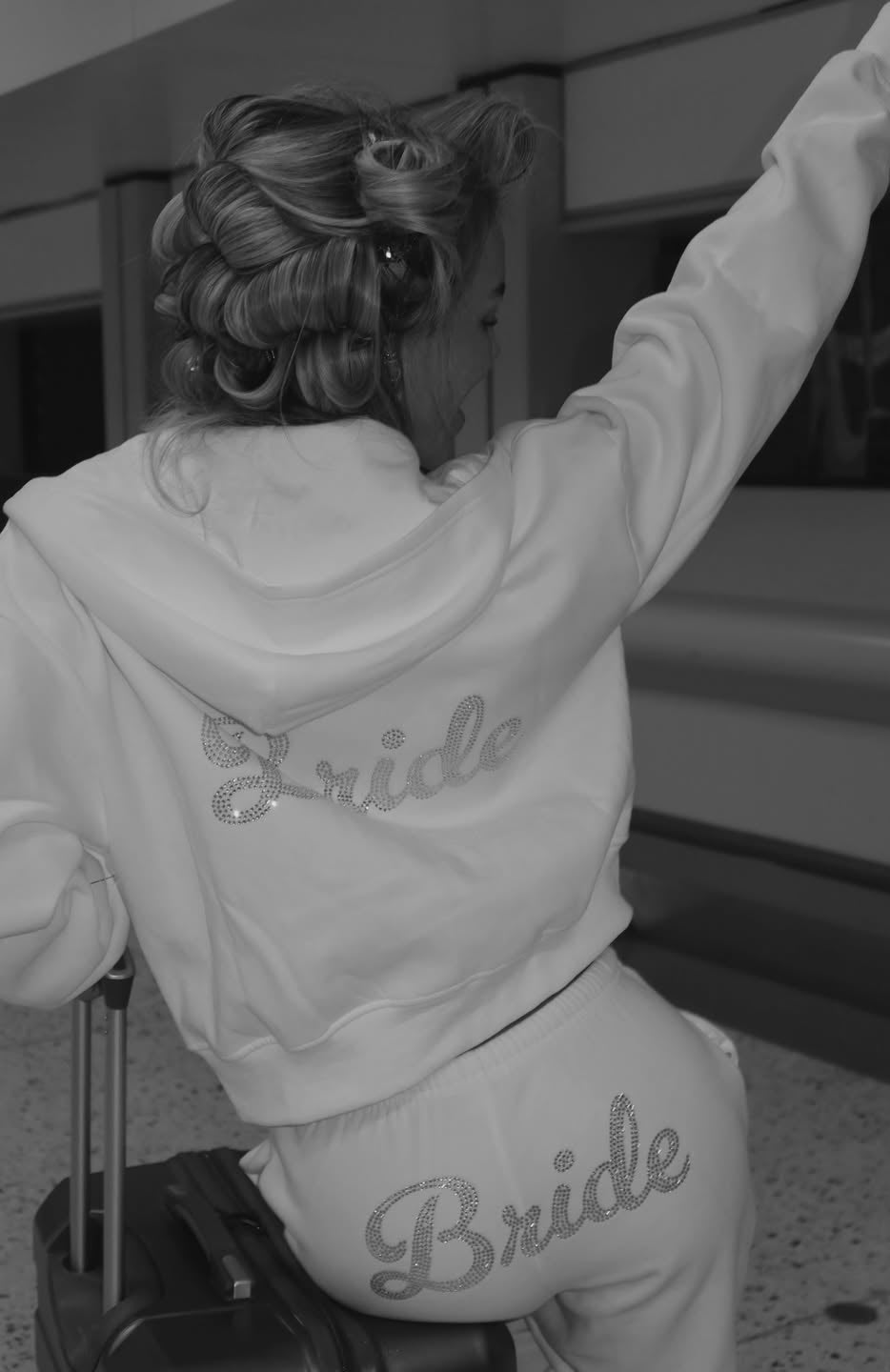 The Bride Wide Leg Sweatpants White