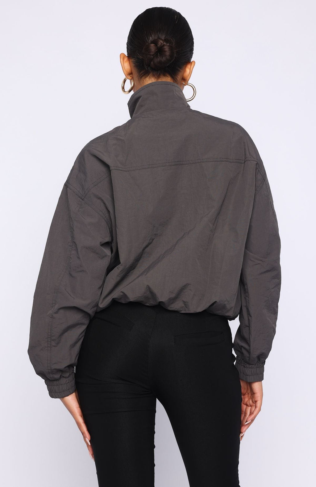 Cool Vibe Funnel Neck Jacket Steel