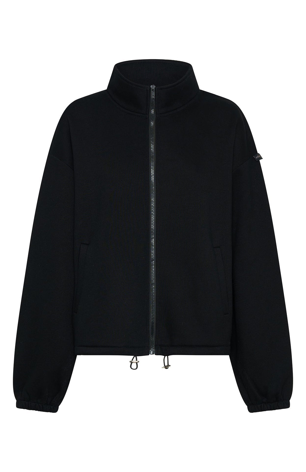 Don't Look Now Zip Front Sweater Black