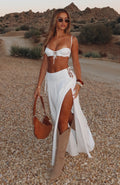I Know It's Hard Maxi Skirt White