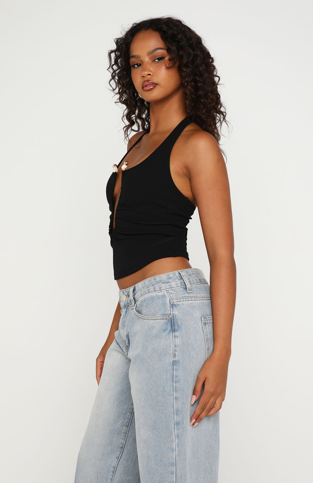 The Less I Know Halter Top Black