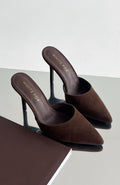 Cyrilla Mules Chocolate