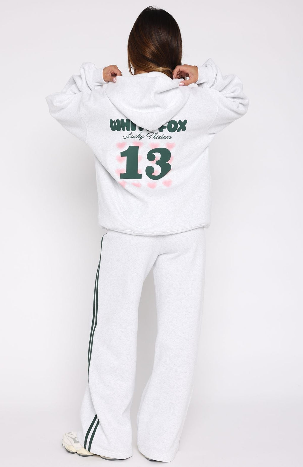 Lucky Thirteen Charise Zip Front Hoodie Grey Marle