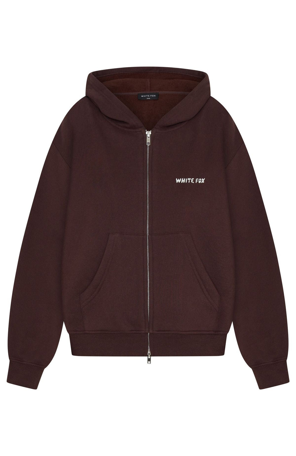 Test Drive Boxy Zip Front Hoodie Chocolate