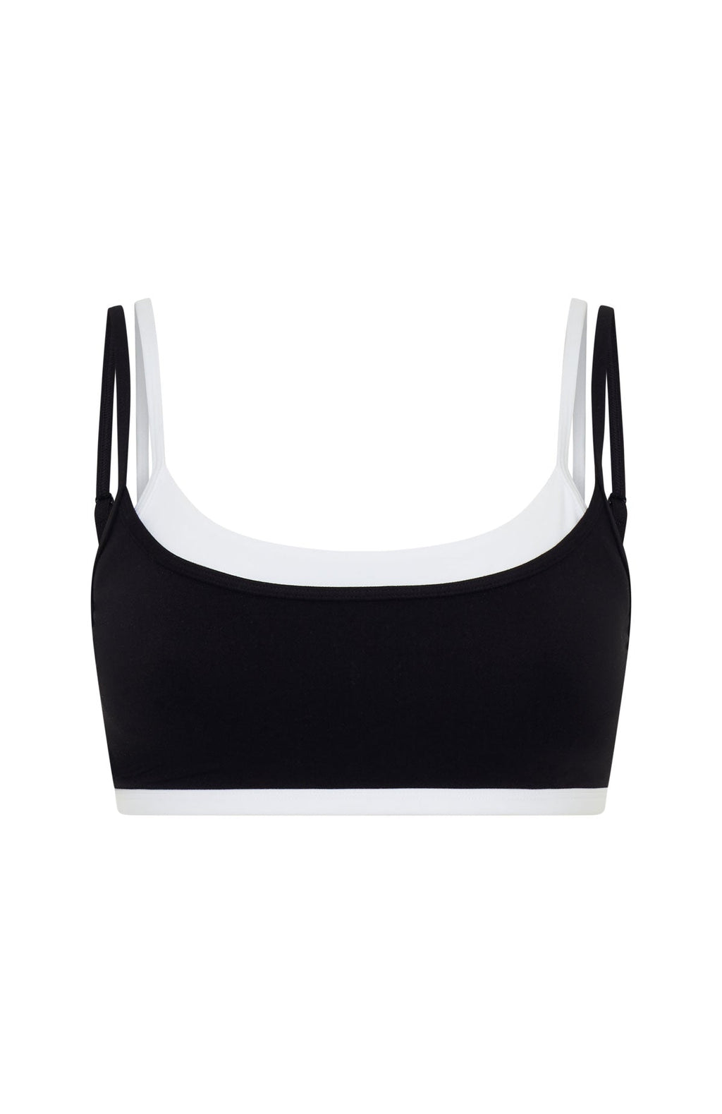 All The Glory Sports Bra Black/White