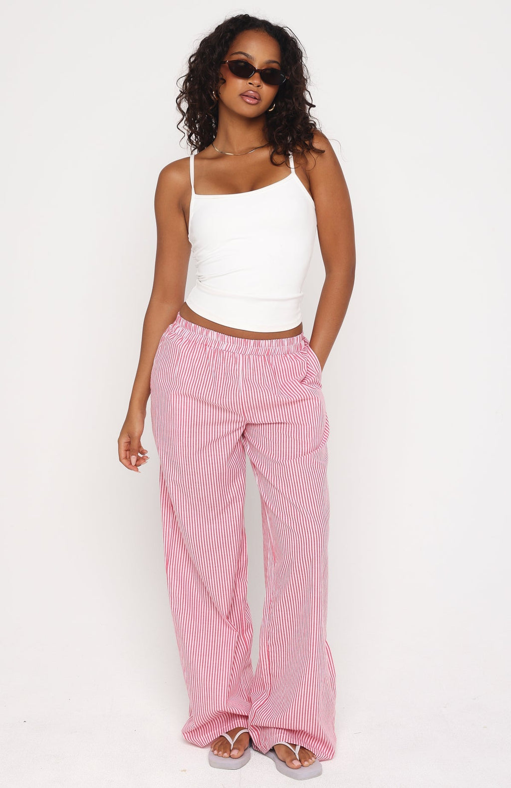 Always About Us Pants Strawberry Stripe