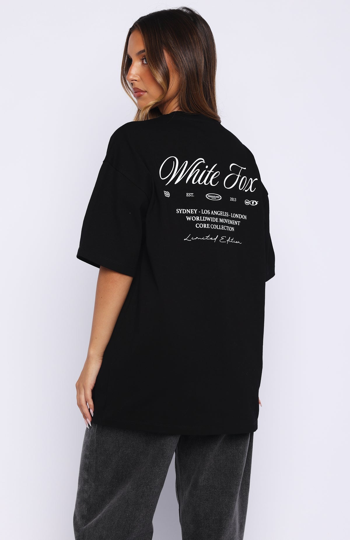 At Second Glance Oversized Tee Black