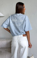 At Second Glance Oversized Tee Light Blue