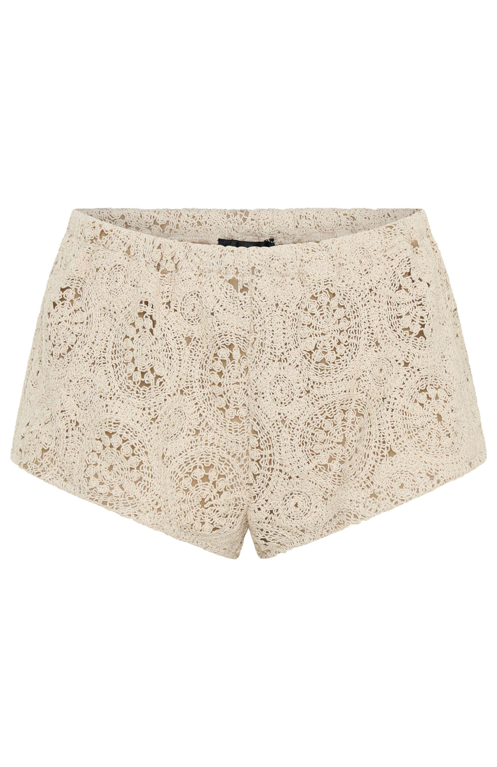 Athena Crochet Shorts Off White