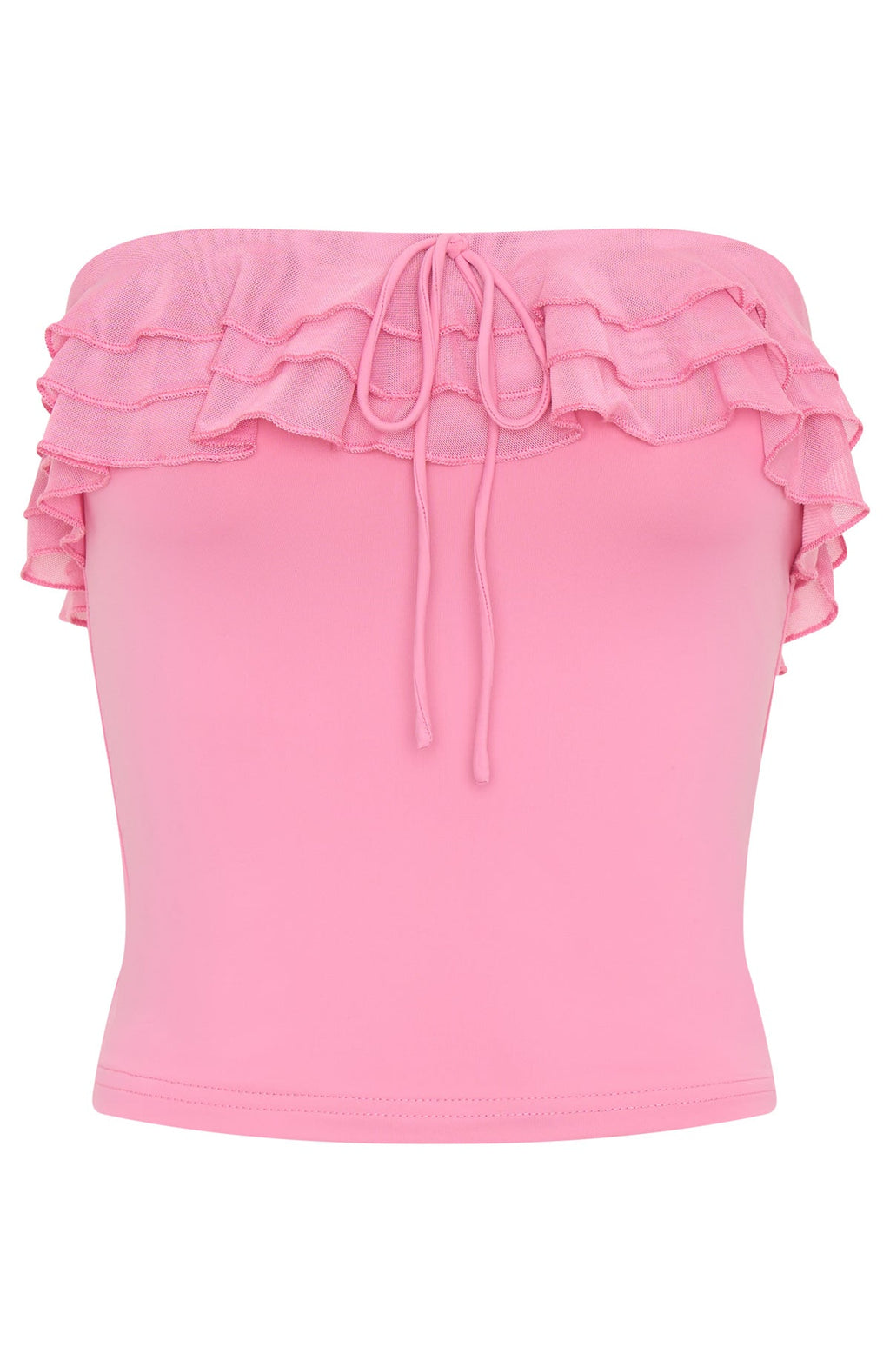 Baby, Come Over Strapless Top Pink