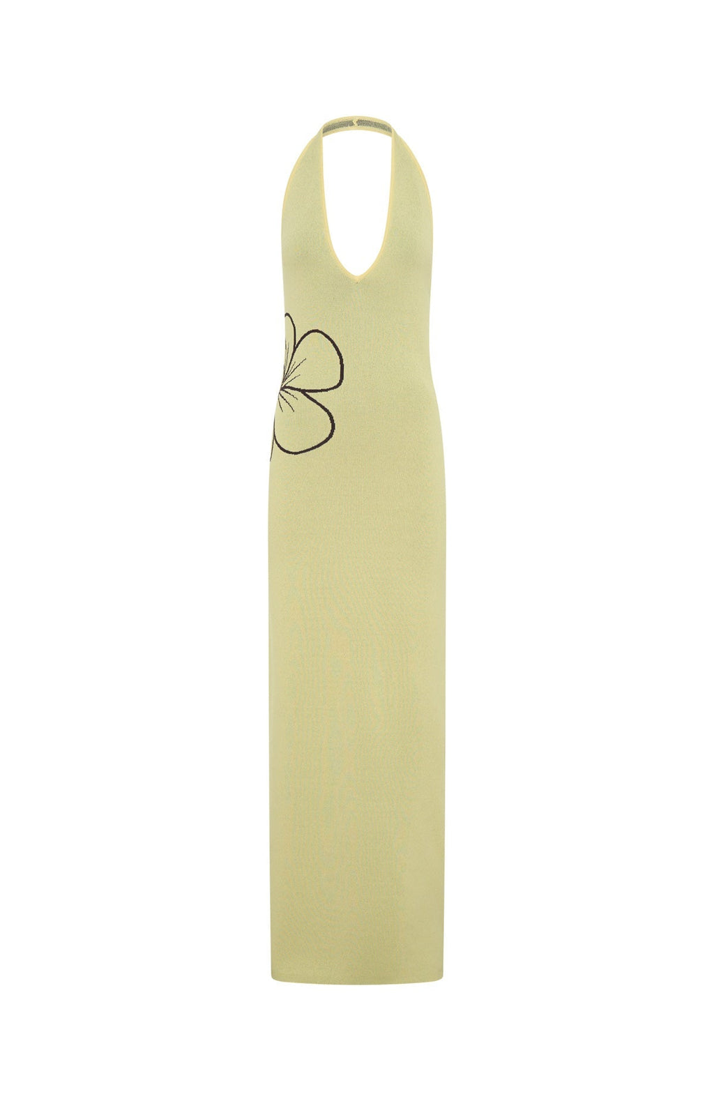 Baddie Era Knit Maxi Dress Lemon