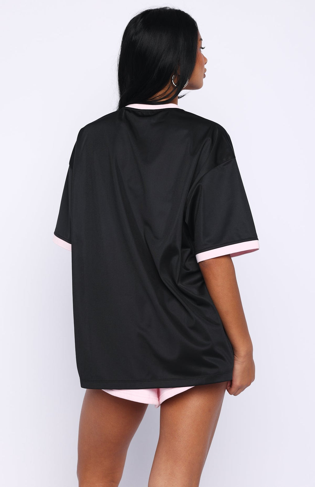 Boss Babe Vibes Oversized Jersey Black