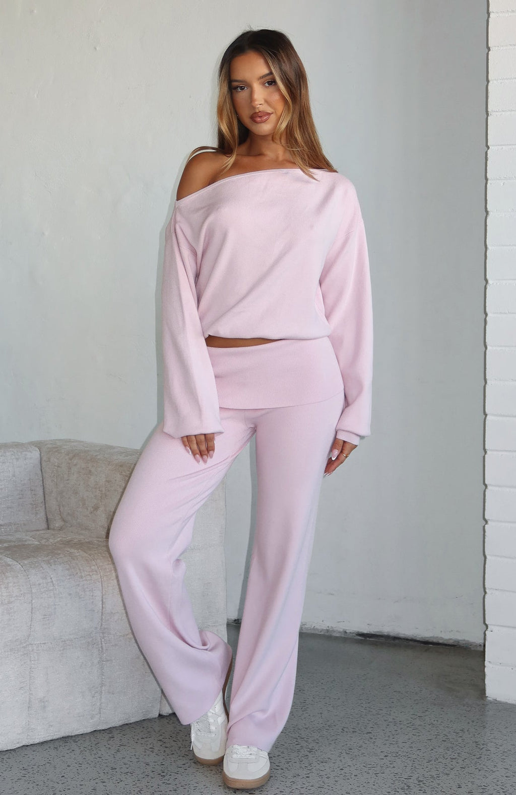 Can't Find The Words Knit Sweater Pink
