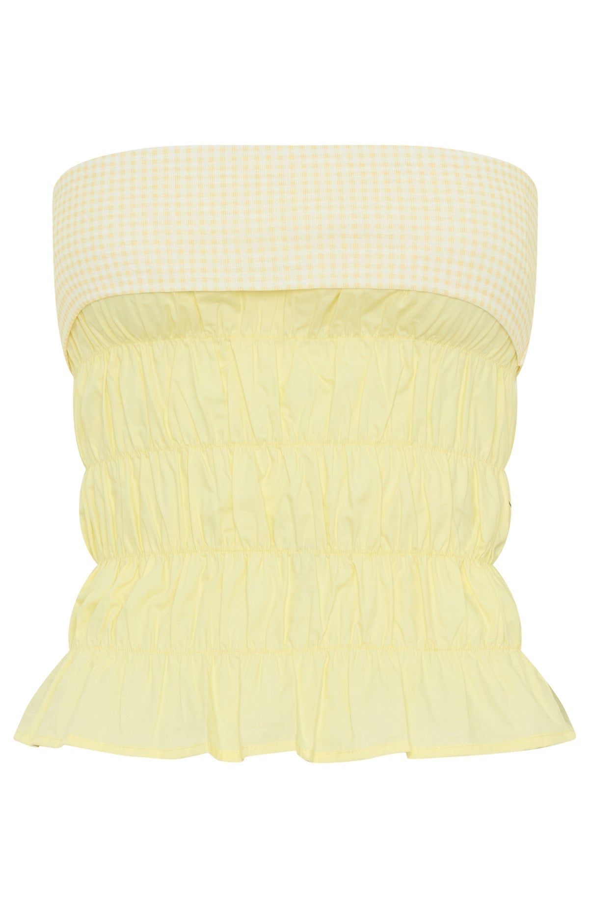 Changed Your Mind Strapless Top Lemon