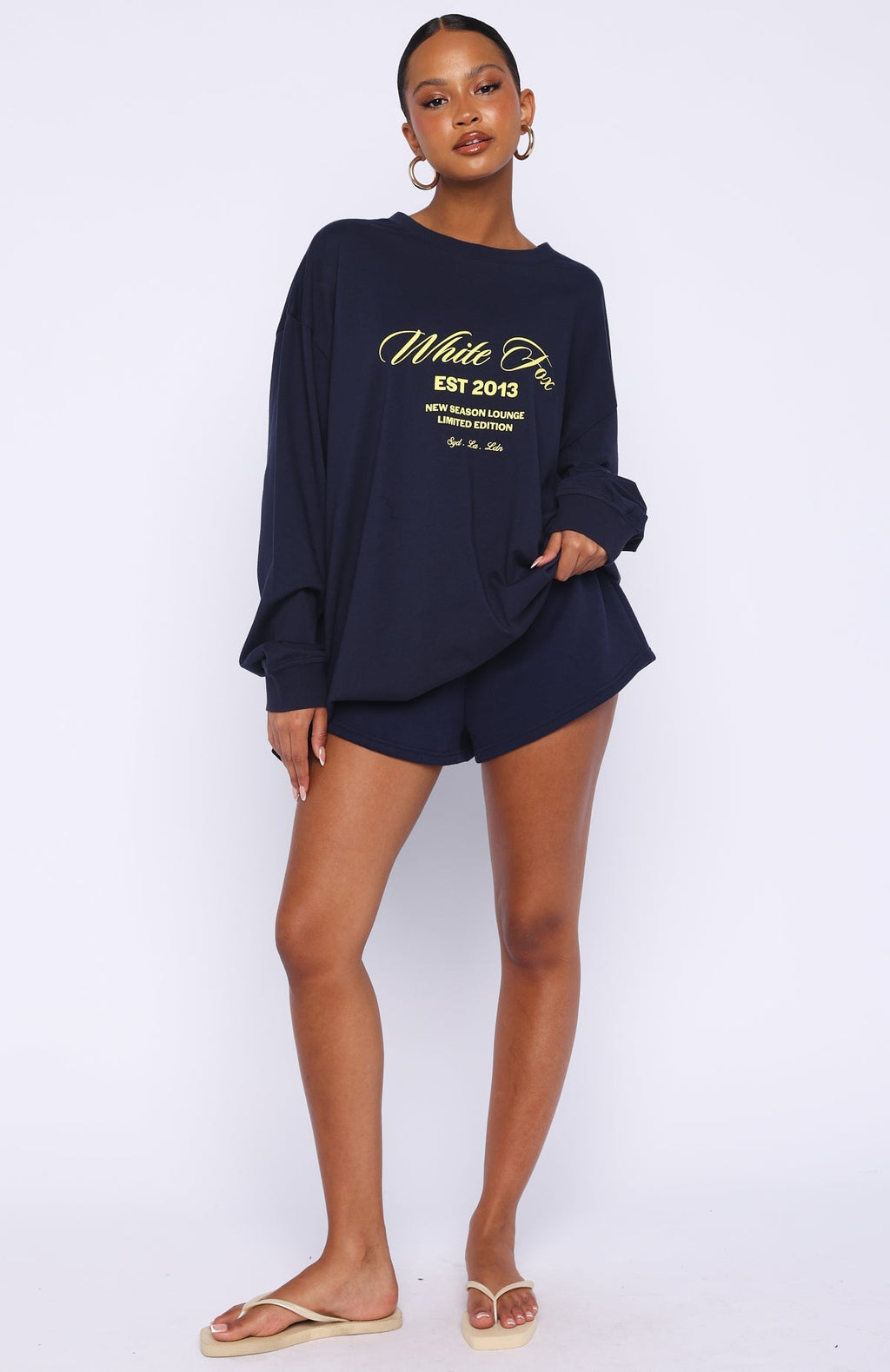 Closer To You Long Sleeve Tee Navy