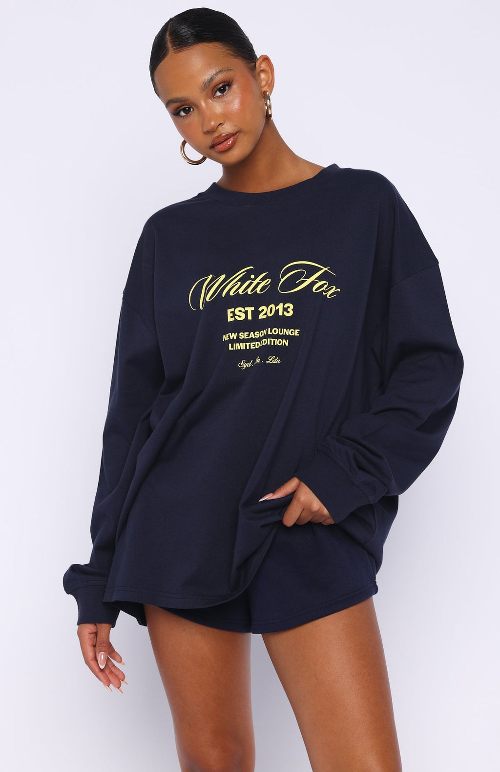 Closer To You Long Sleeve Tee Navy