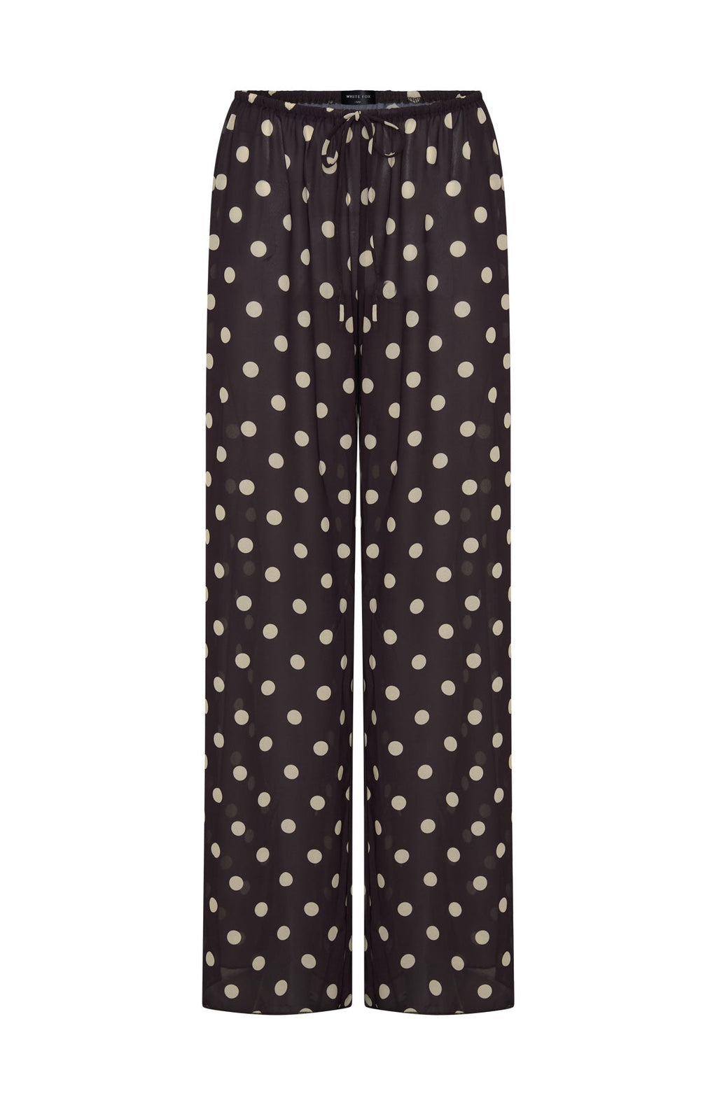 Croatian Coast Pants Choc/Cream Polka Dot