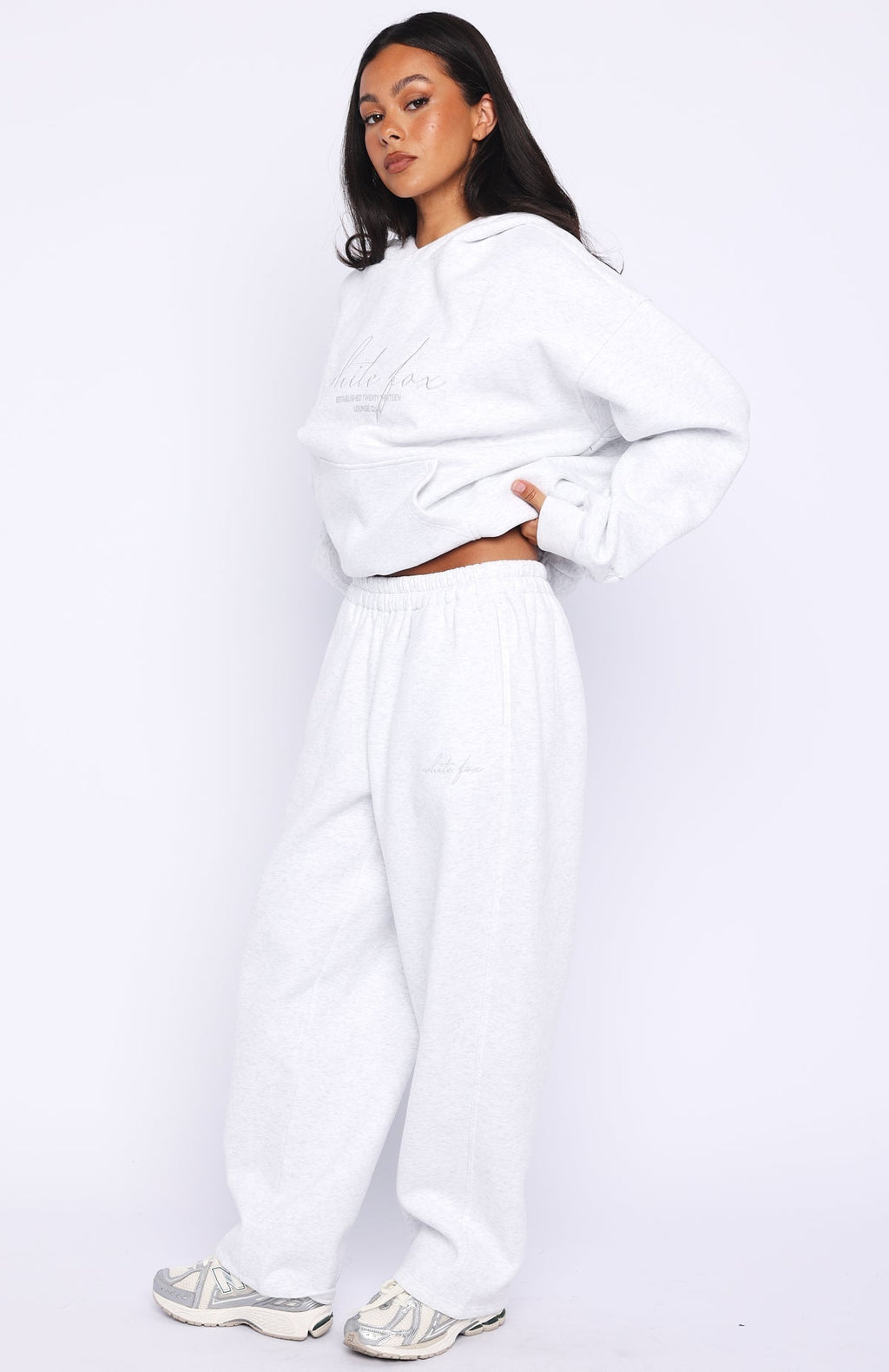Know What You Want Barrel Leg Sweatpants Grey Marle