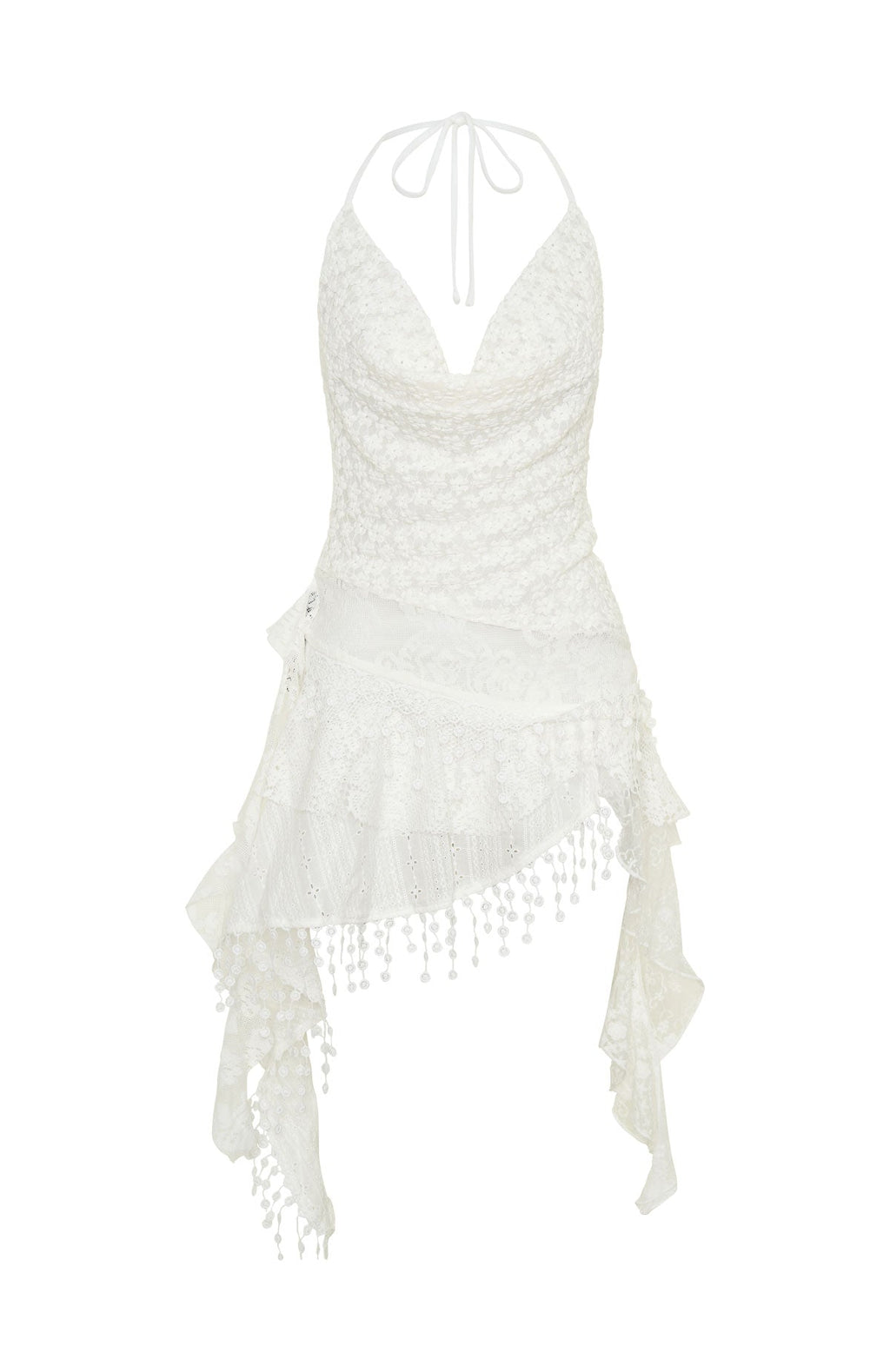 Let's Roll Mini Dress Off White