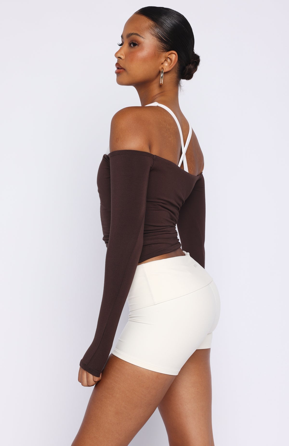 Mad For You Long Sleeve Top Dark Chocolate