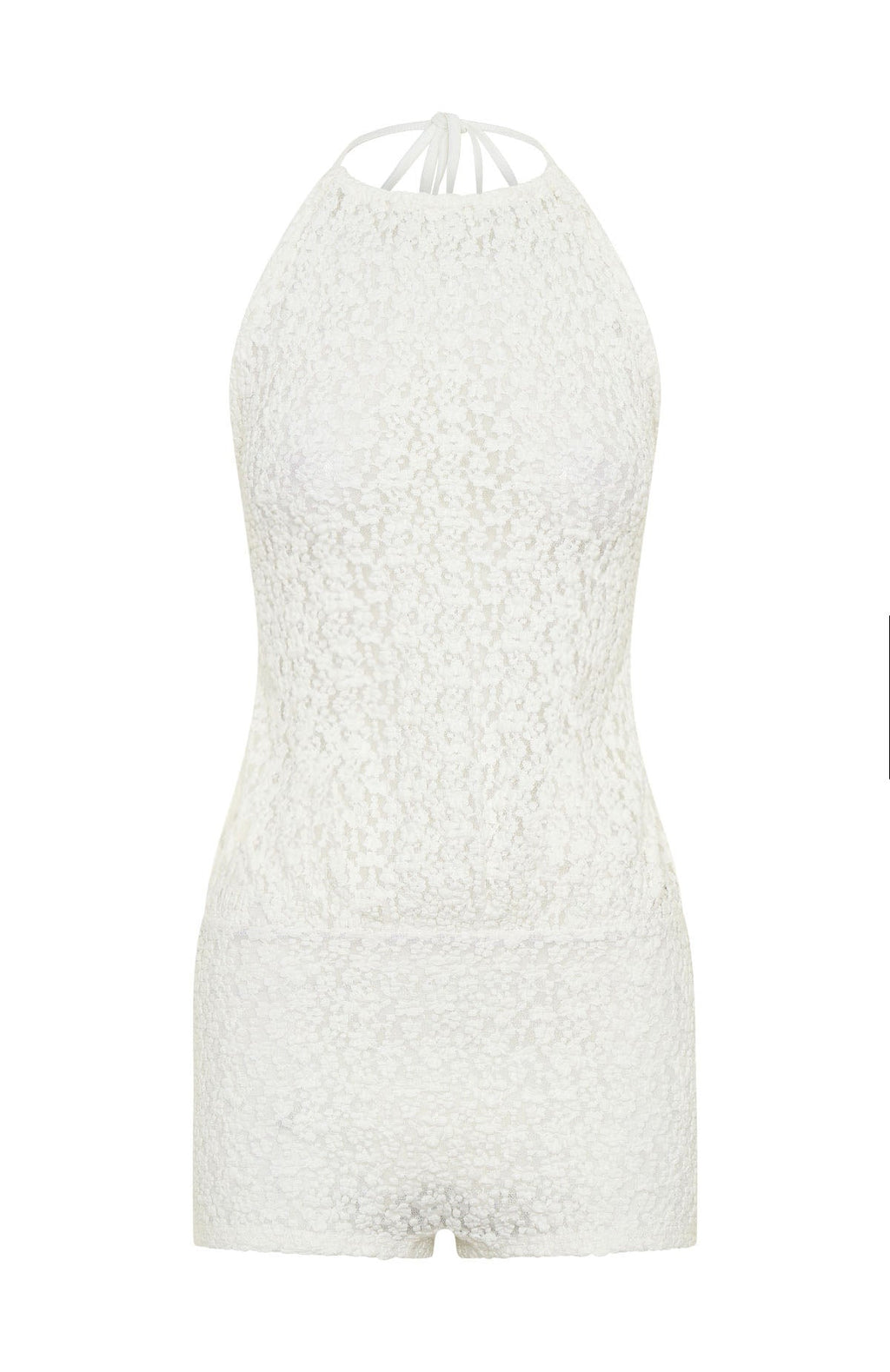 Misbehave Playsuit Off White