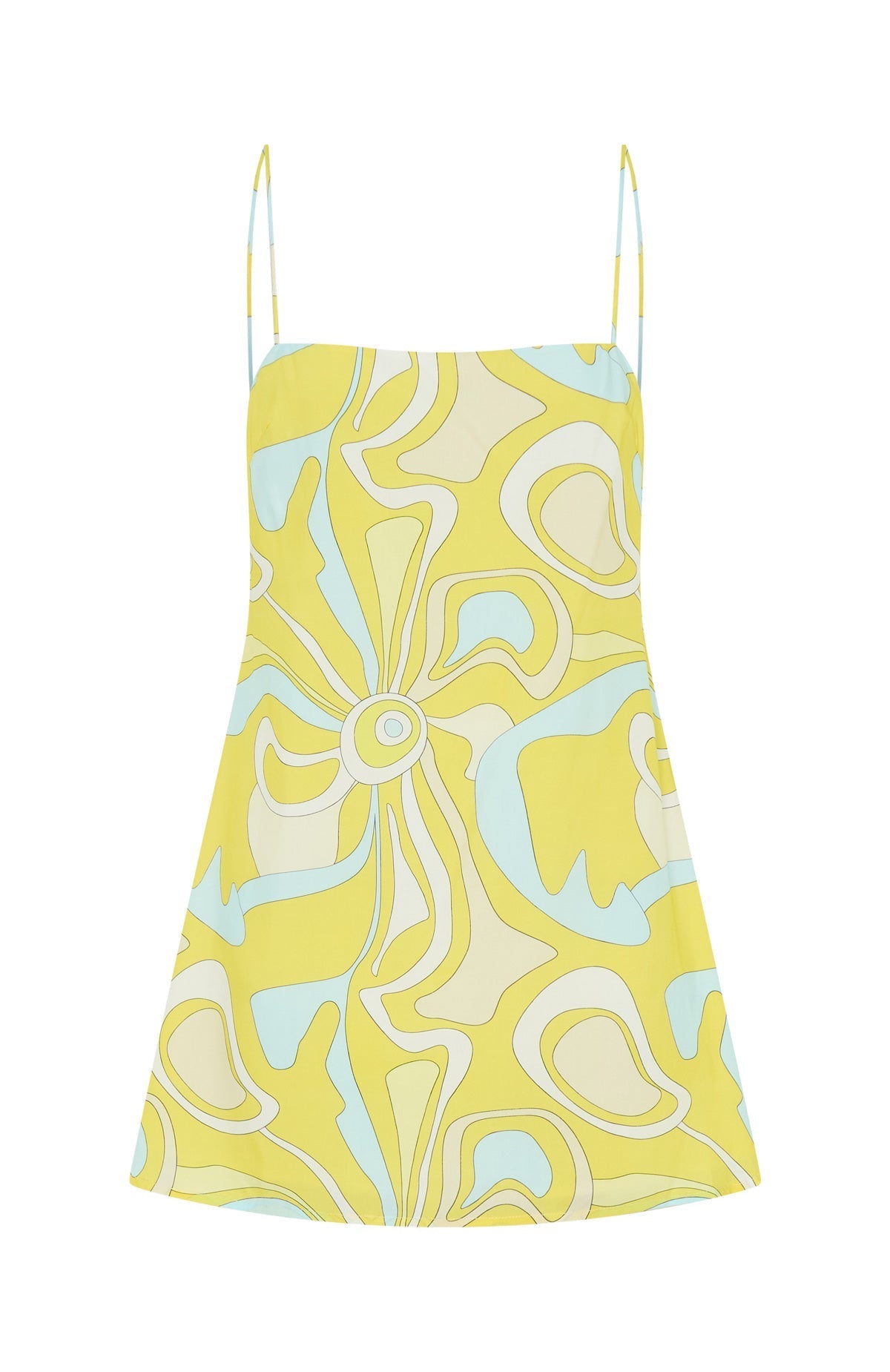 Never Lost Cami Shift Mini Dress Lemontini Fizz