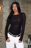 Never Took Me Serious Long Sleeve Top Black