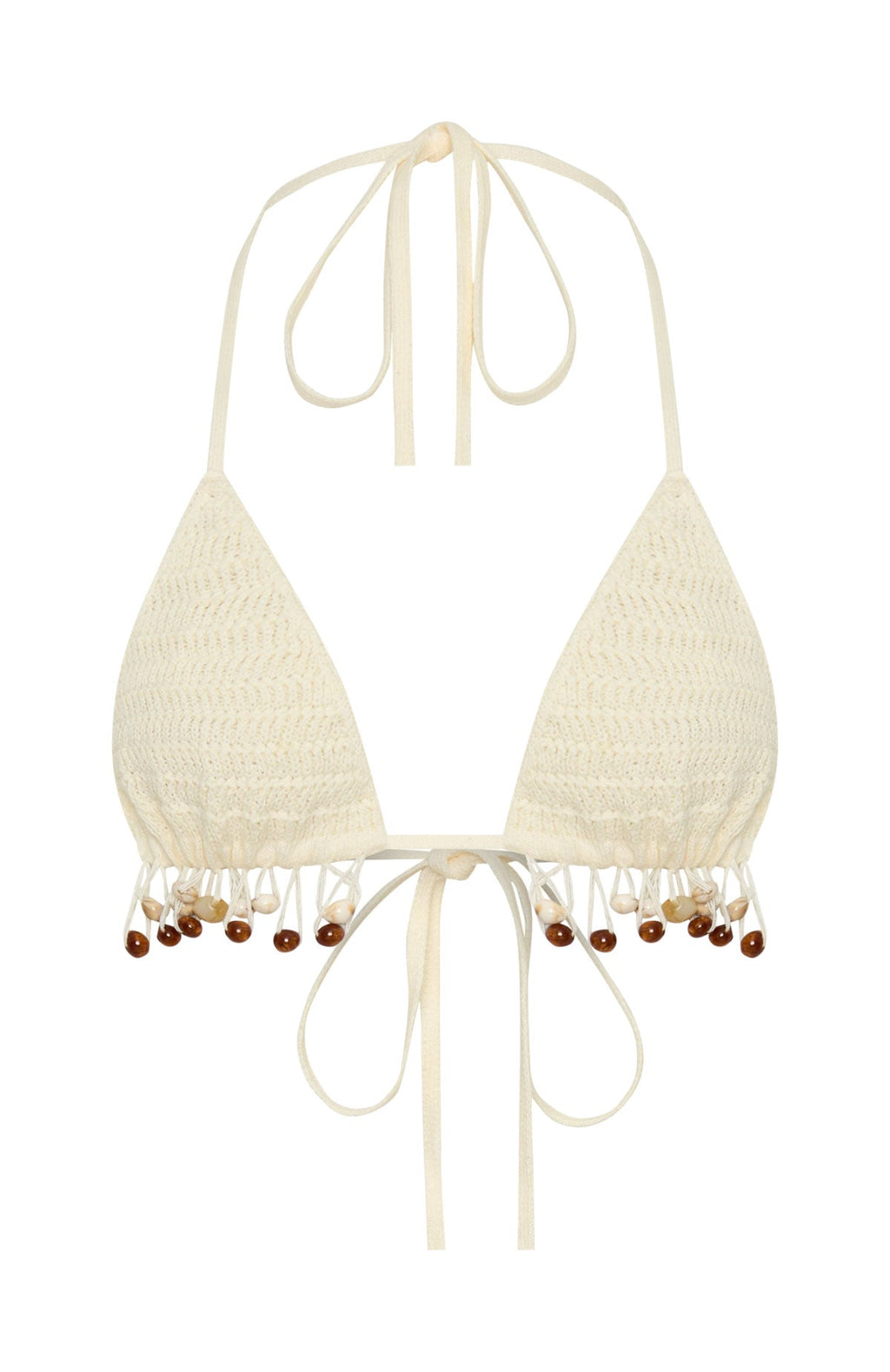 One More Time Crochet Top Off White
