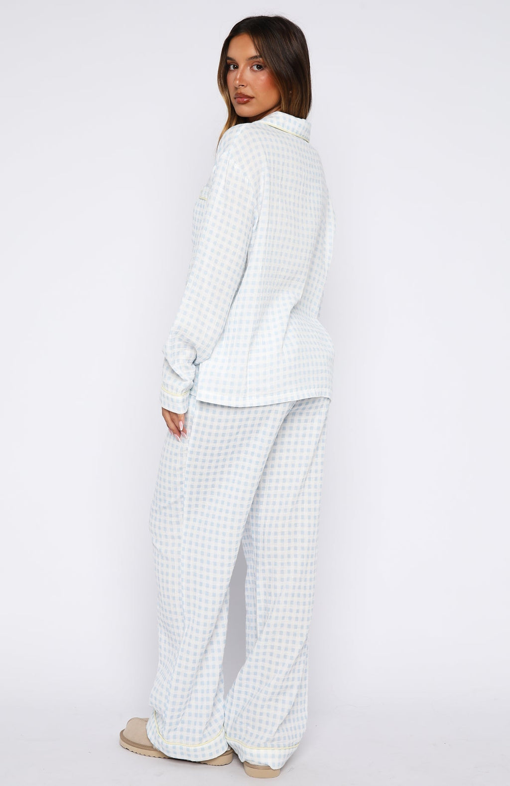 She's Got This Pyjama Pants Sky Blue Gingham