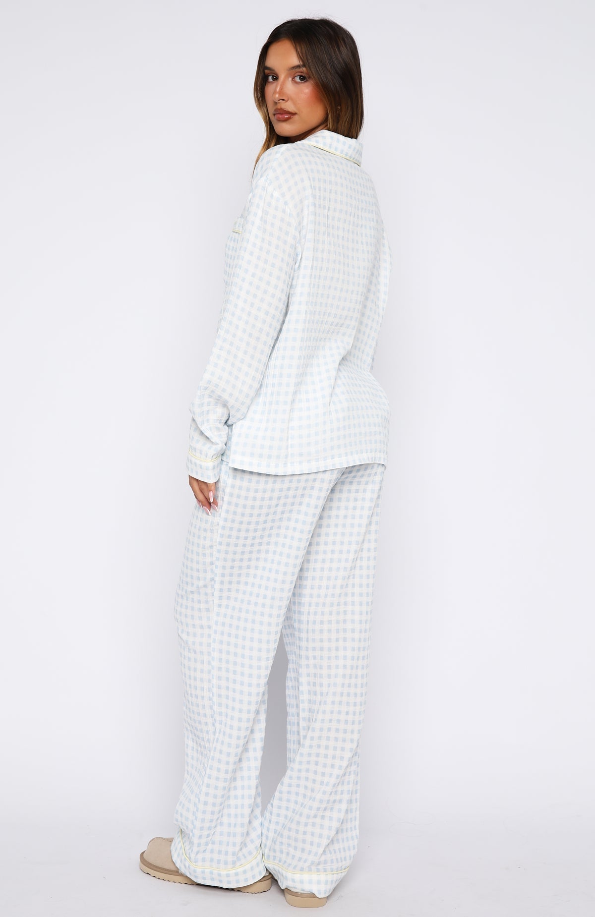 She's Got This Pyjama Pants Sky Blue Gingham