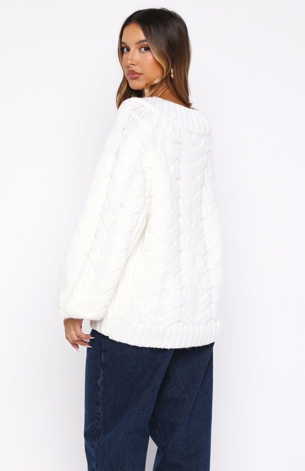 Showfern Knit Sweater Off White