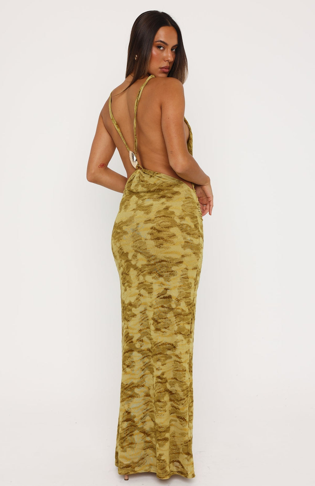 Soft Sin Maxi Dress Chartreuse