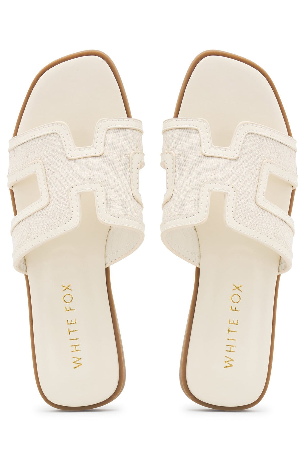 Sophia Canvas Sandals Cream/Natural