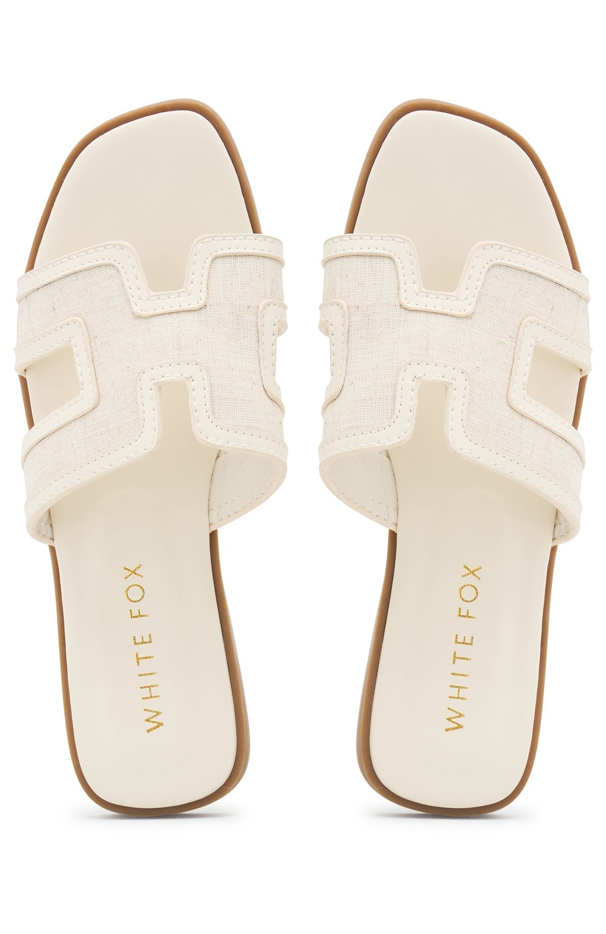 Sophia Canvas Sandals Cream/Natural