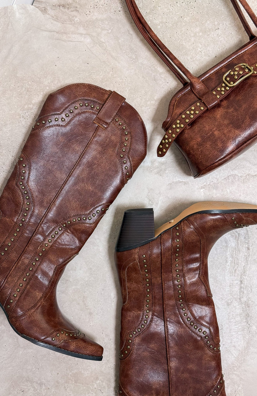 Sadie Cowboy Boots Vintage Chocolate