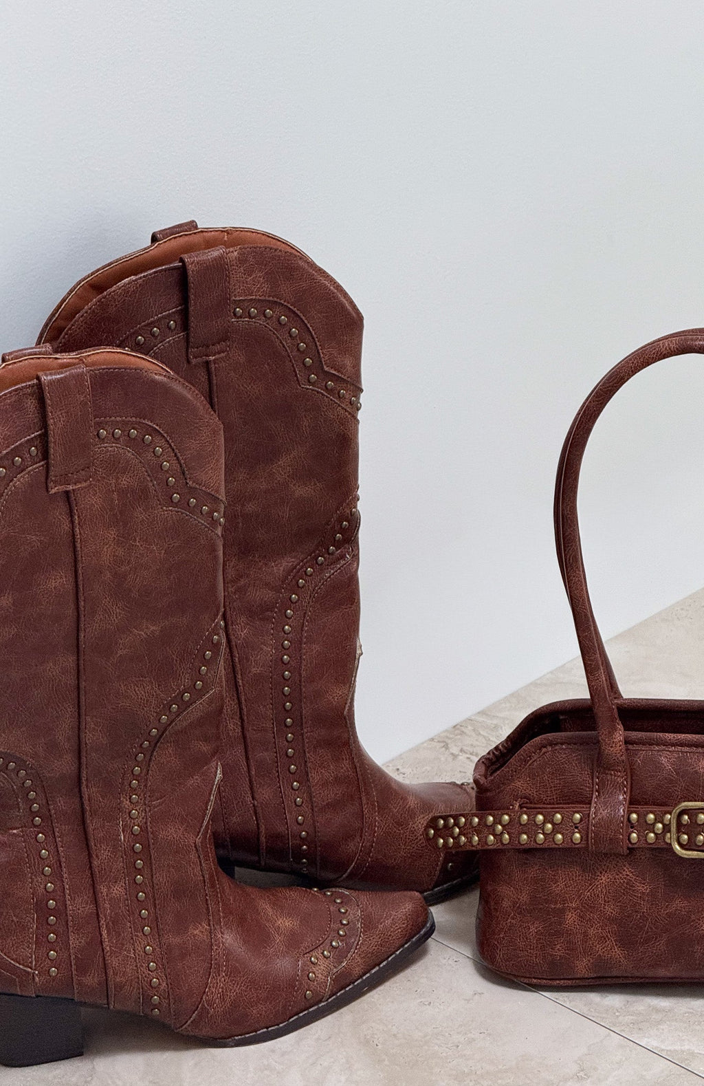 Sadie Cowboy Boots Vintage Chocolate