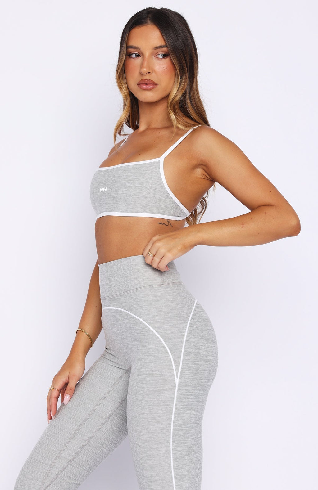 Tenacity Sports Bra Grey Marle