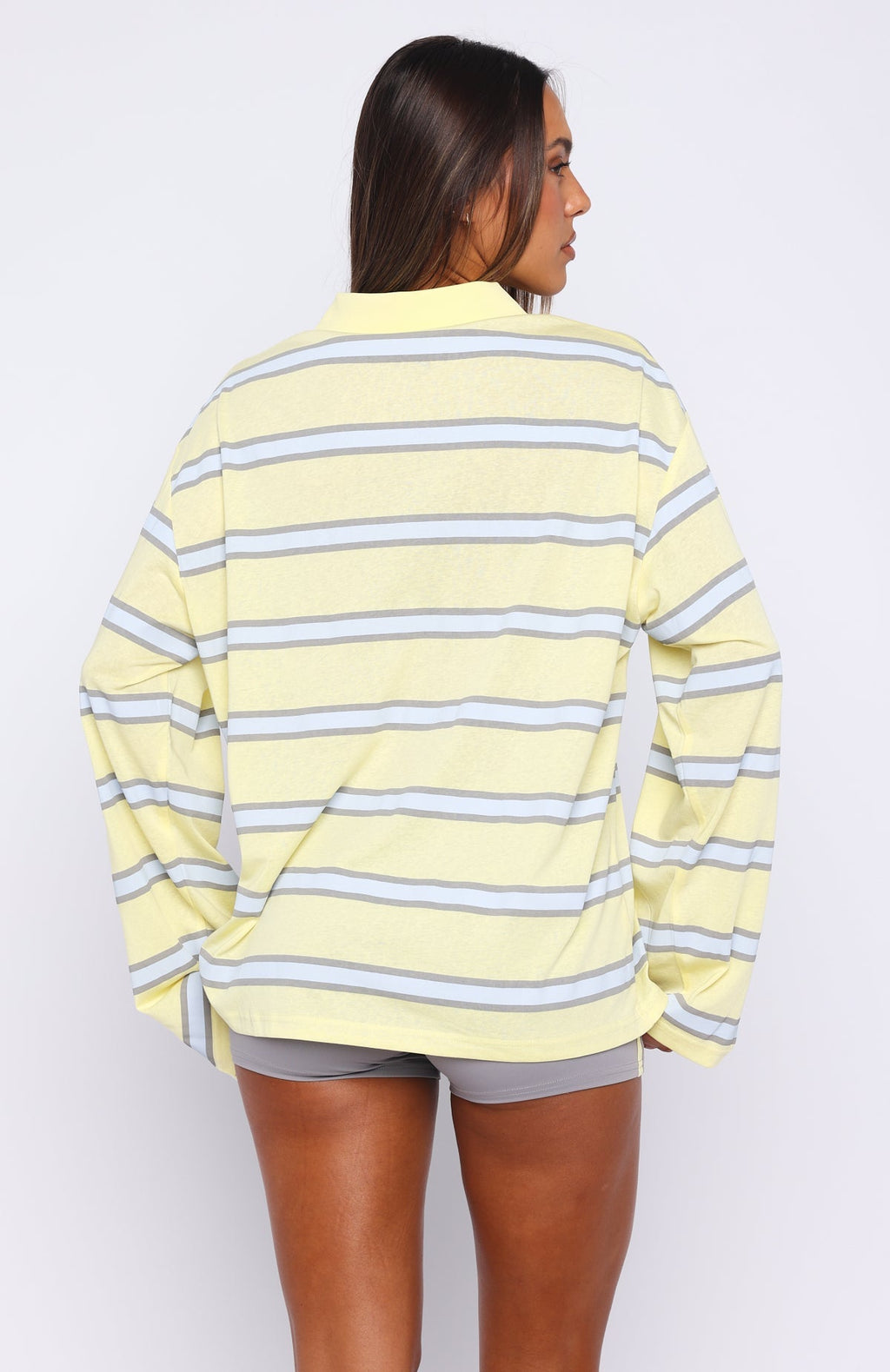 Verano Sixteen Carmen Long Sleeve Oversized Jersey Lemon
