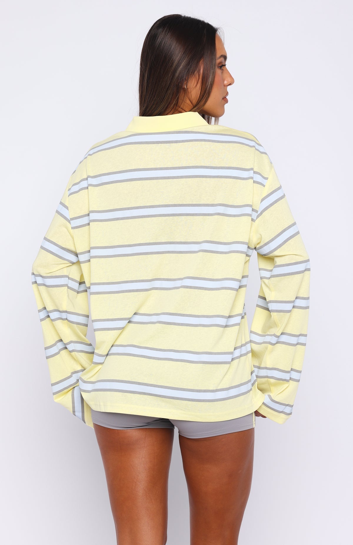 Verano Sixteen Carmen Long Sleeve Oversized Jersey Lemon