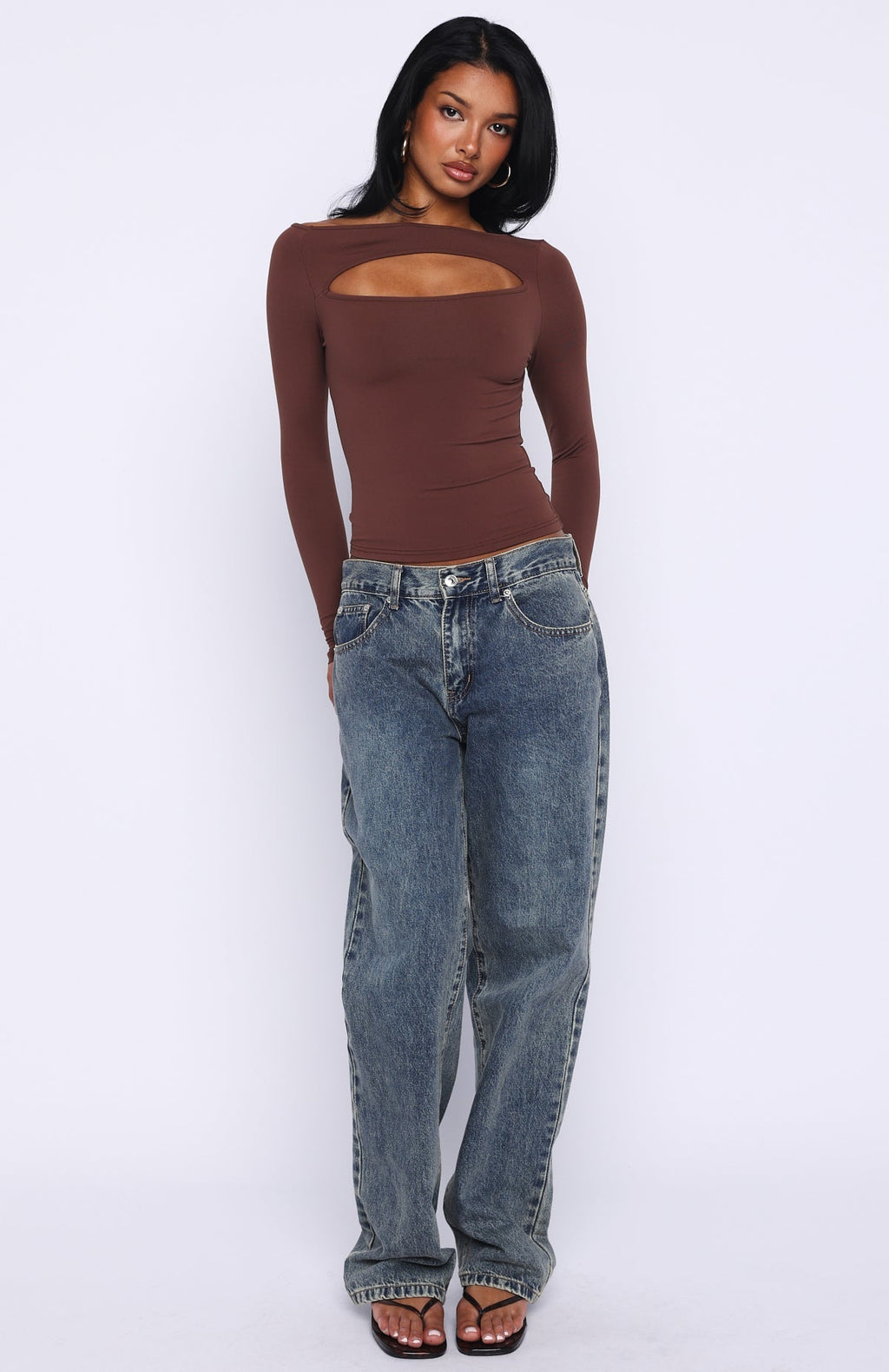 You Just Get Better Long Sleeve Top Expresso